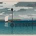 The Kaminohashi, Fukagawa, Tokyo (<i>Tōkyō Kaminohashi</i> - 深川上の橋) from the series<i> Twelve Scenes of Tokyo</i> (<i>Tōkyō jūnidai</i> - 東京十二題)　