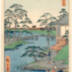 Twilight Snow at Mokuboji (<i>Mokuboji bosetsu</i>木母寺暮雪) from the series <i>Eight Views of Edo</i> (<i>Edo hakkei</i> - 江戸八景) 